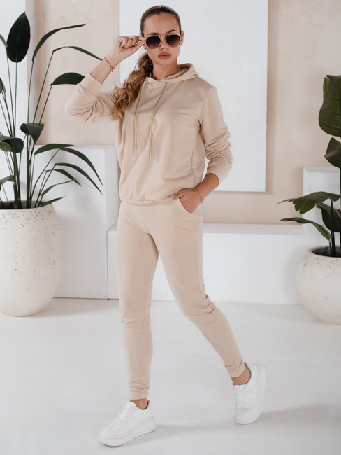 Damen Trainingsanzug-Set MIGEL Farbe Hellbeige DSTREET AY0806