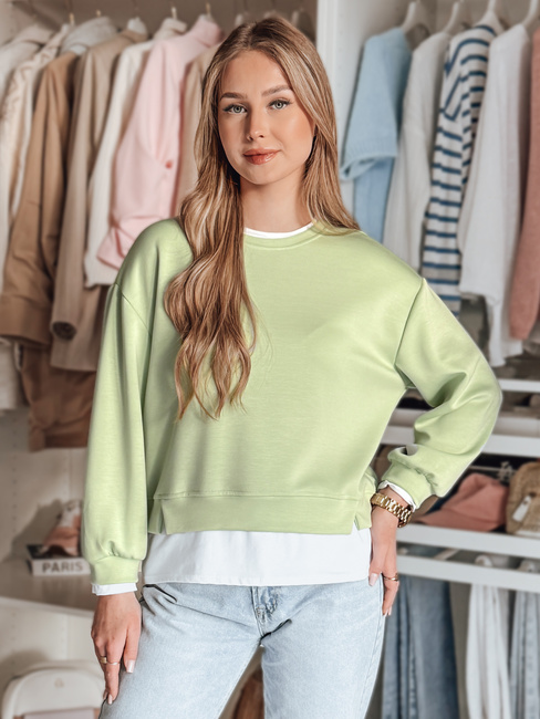 Damen Sweatshirt in Übergröße LUZZIO mint Dstreet BY1381