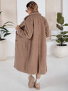 Langer Schafsfellmantel für Damen beige Dstreet NY0753