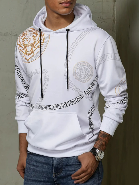Herren Kapuzenpullover Farbe Weiß DSTREET BX5574