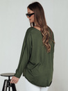 LOOSEFEMME Damen Bluse in Übergröße mit Anhänger grün Dstreet RY2707