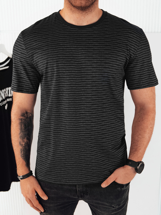 Herren T-shirt mit Aufdruck Farbe Schwarz DSTREET RX5398