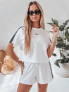 Damen Trainingsanzug Set LOVE SPORT weiß Dstreet AY1136
