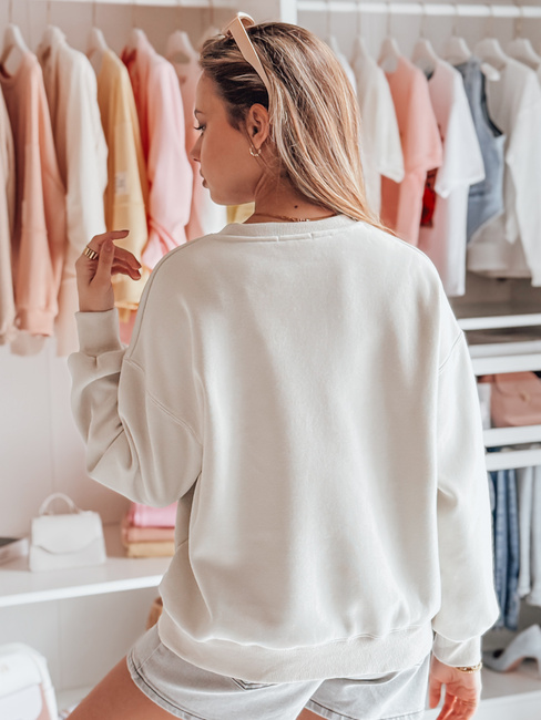Damen Sweatshirt in Übergröße mit Teddybären MISOBEARS grau Dstreet BY1436