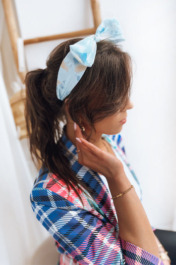 Damen Stirnband ANDOYA Farbe Himmelblau DSTREET HY0029