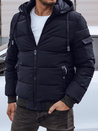 Herren Steppwinterjacke mit Kapuze navy blau Dstreet TX4840_3