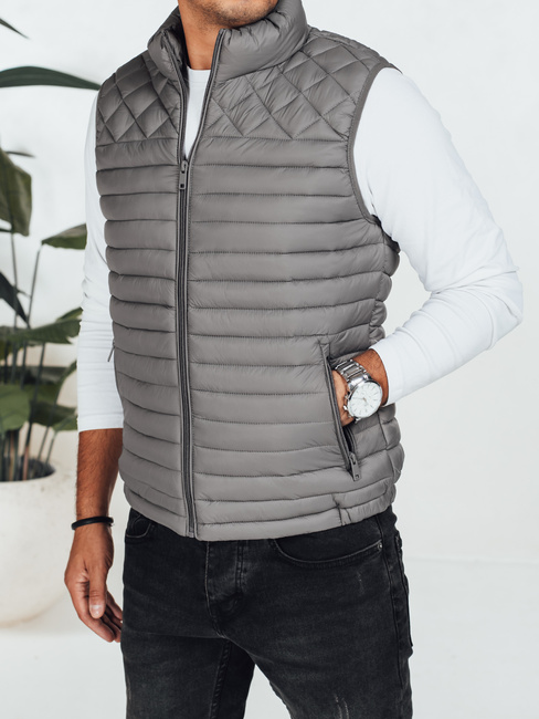Herren Steppweste dunkelgrau Dstreet TX5079