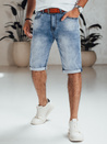 Blaue Denim-Shorts für Männer mit Gürtel Dstreet SX2564