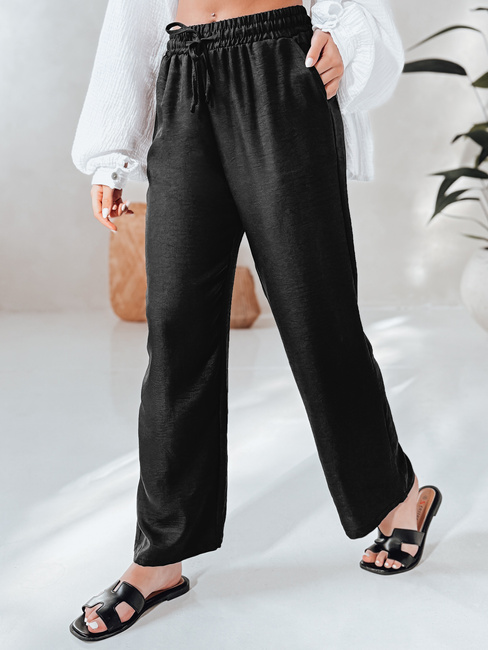 Damen Freizeithose mit weitem Bein LOVETRIP schwarz Dstreet UY2635