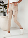 Damen Jeans mit hoher Taille ALEX Farbe Dunkelbeige DSTREET UY1876_2