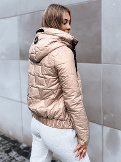 Damen Steppjacke für den Herbst LOVE YOU beige Dstreet TY3837_4