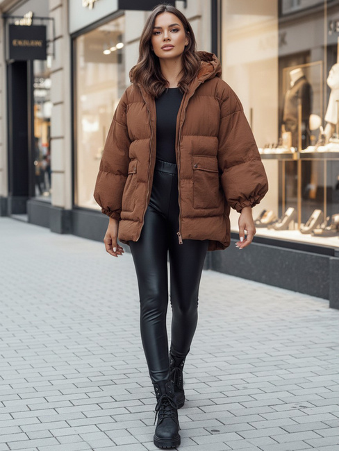 Damen Steppjacke mit Kapuze PARIMA camel Dstreet TY4510z