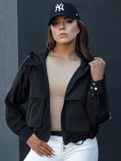 Damen Übergangsjacke mit Kapuze BUNOL schwarz Dstreet TY4469_3