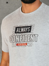 Herren T-shirt mit Aufdruck Farbe Grau DSTREET RX5406
