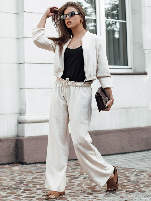 Damen Casual Hose MADDIE Farbe Hellbeige DSTREET UY2131