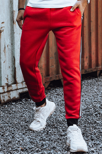 Herren Jogginghose rot UX4421