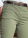 Damen Slim Fit Hose mit Gürtel LINESKA khaki Dstreet UY2575