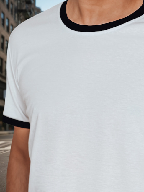 Weißes Basic-T-Shirt für Männer Dstreet RX5662