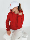 Damen Kapuzenpullover BASIC Rot BY0175