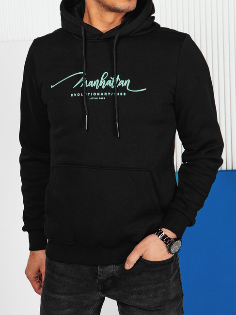 Herren Sweatshirt mit Aufdruck Farbe Schwarz DSTREET BX5701