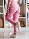 Elegante Damen Bundfaltenhose mit Gürtel PLISSO rosa Dstreet UY2519