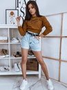 Damen Sweatshirt SAN FRANCISCO Braun Dstreet BY0923