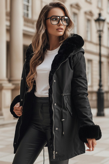 Damen Winterjacke ARCTIC Farbe Schwarz DSTREET TY3986