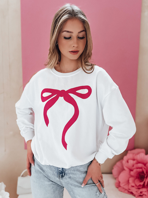 Damen Sweatshirt in Übergröße SOFTTIE weiß Dstreet BY1359