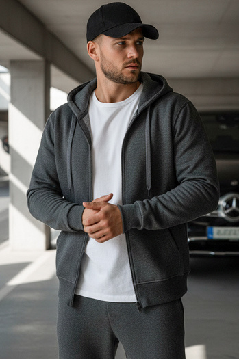 Herren Kapuzenpullover Anthrazit Dstreet BX2196