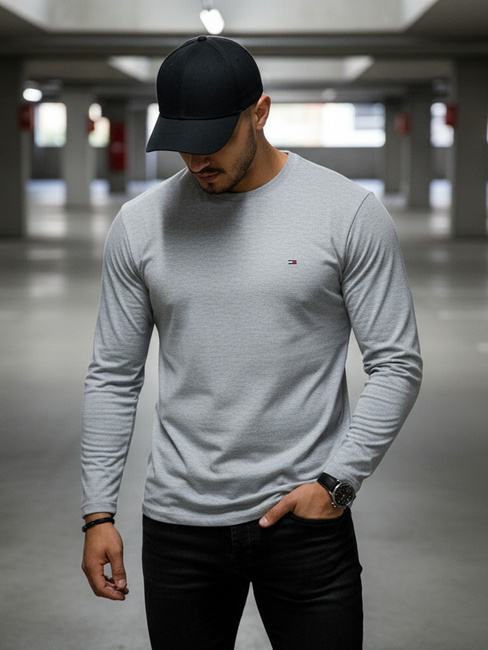 Herren Longsleeve Grau Dstreet LX0539