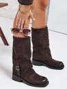Damen Wildleder braun Stiefel Dstreet ZY1184