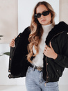 Damen Winterjacke VESSADA kurz mit Fell schwarz Dstreet TY5059