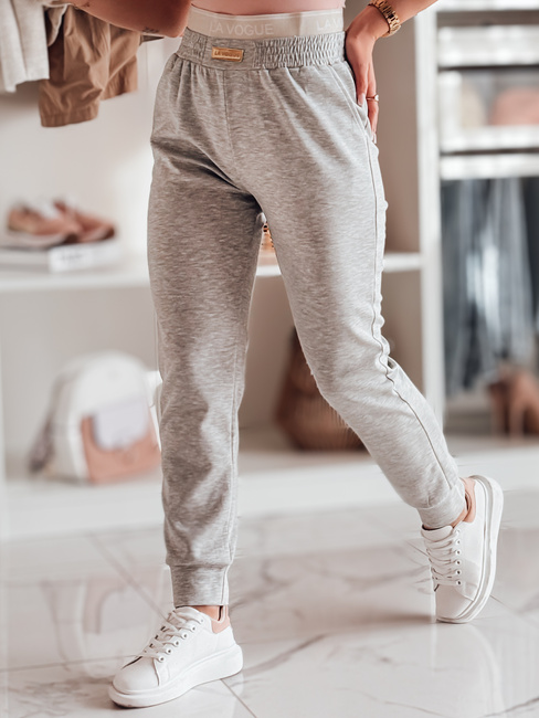 Damen Jogginghose in schmaler Passform LA VOGUE grau Dstreet UY2396