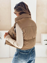 Gesteppte dunkelbeige Damenweste Dstreet TY5196