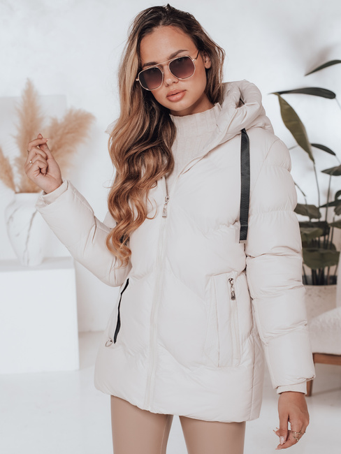 Damen Winterjacke SALVONA hellbeige gesteppt Dstreet TY5004