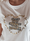 Damen-Teddybär T-Shirt TEDDYCAP weiß Dstreet RY2745
