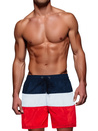 Marineblaue und graue Schwimmshorts für Männer Dstreet SX2516