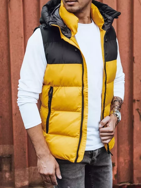 Herren Steppweste Gelb Dstreet TX4171