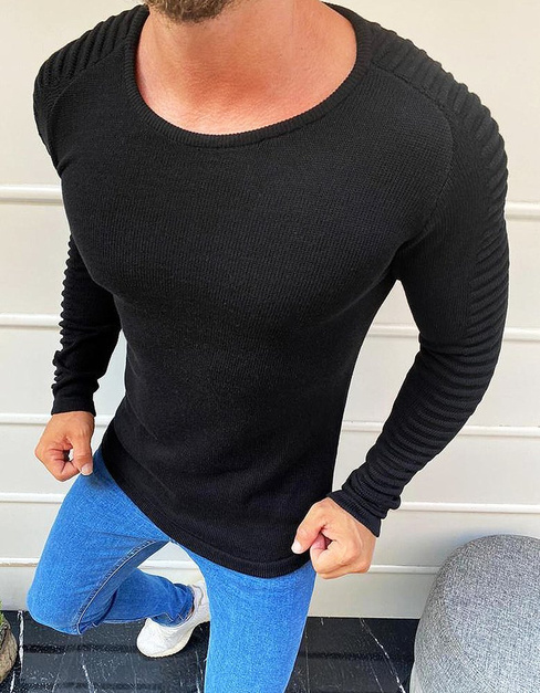 Herrenpullover schwarz WX1605