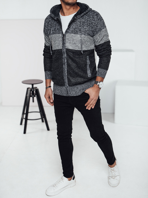 Herren Isolierter Kapuzenpulli grau Dstreet WX2274