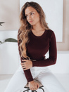 Damen-Rippenpullover NOLVIE burgundy Dstreet MY2493