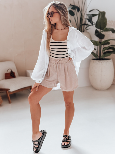 Damen RELAX TIME Shorts beige Dstreet SY0458