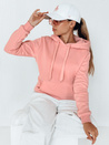 Damen Kapuzenpullover BASIC Rosa BY0284