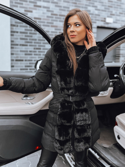 Damen Winterjacke CLUSTER schwarz Dstreet TY4030