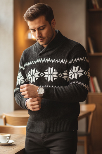 Schwarzer Pullover für Männer Dstreet WX2268