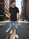 Besticktes Herren-T-Shirt schwarz Dstreet RX5635_3