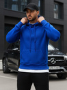 Herren Kapuzenpullover Blau BX2392