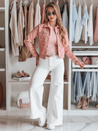Damenhose mit weitem Bein LEGBLISS weiß Dstreet UY2676