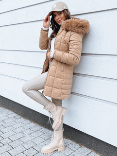 Damen Winterjacke LELISIA Farbe Beige DSTREET TY4023_2