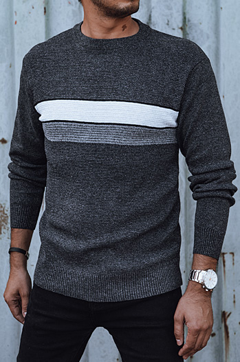 Dunkelgrauer Herren-Pullover Dstreet WX2210